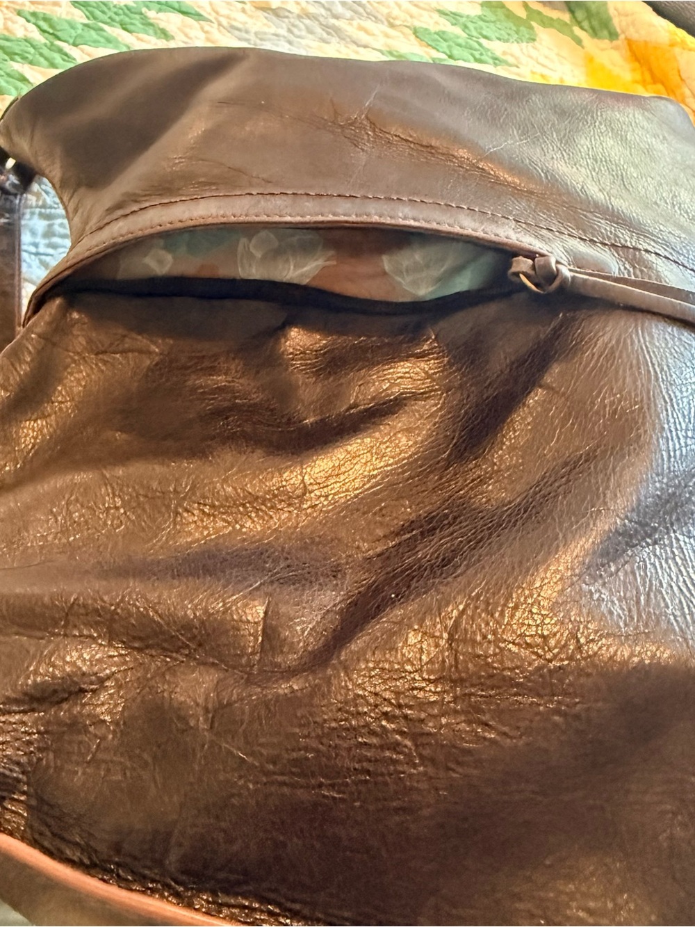 Hobo "The Original" Black Leather Shoulder Bag - Picture 7 of 12